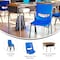 Flash Furniture HERCULES Student Desk w/Open Front Metal Book Box, Walnut Desktop, Silver Frame and Nvy Stack Chair FD-DESK-GWA-SCH3NB-GG - alternate 5